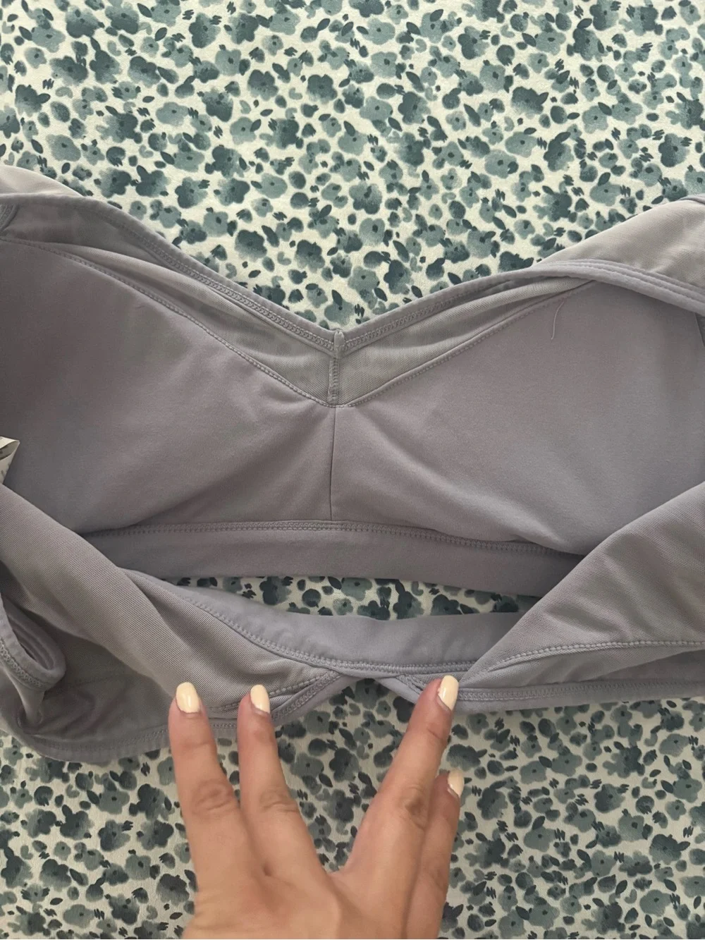 Fabletics Dusty Lavender Sports Bra and Leggings Set